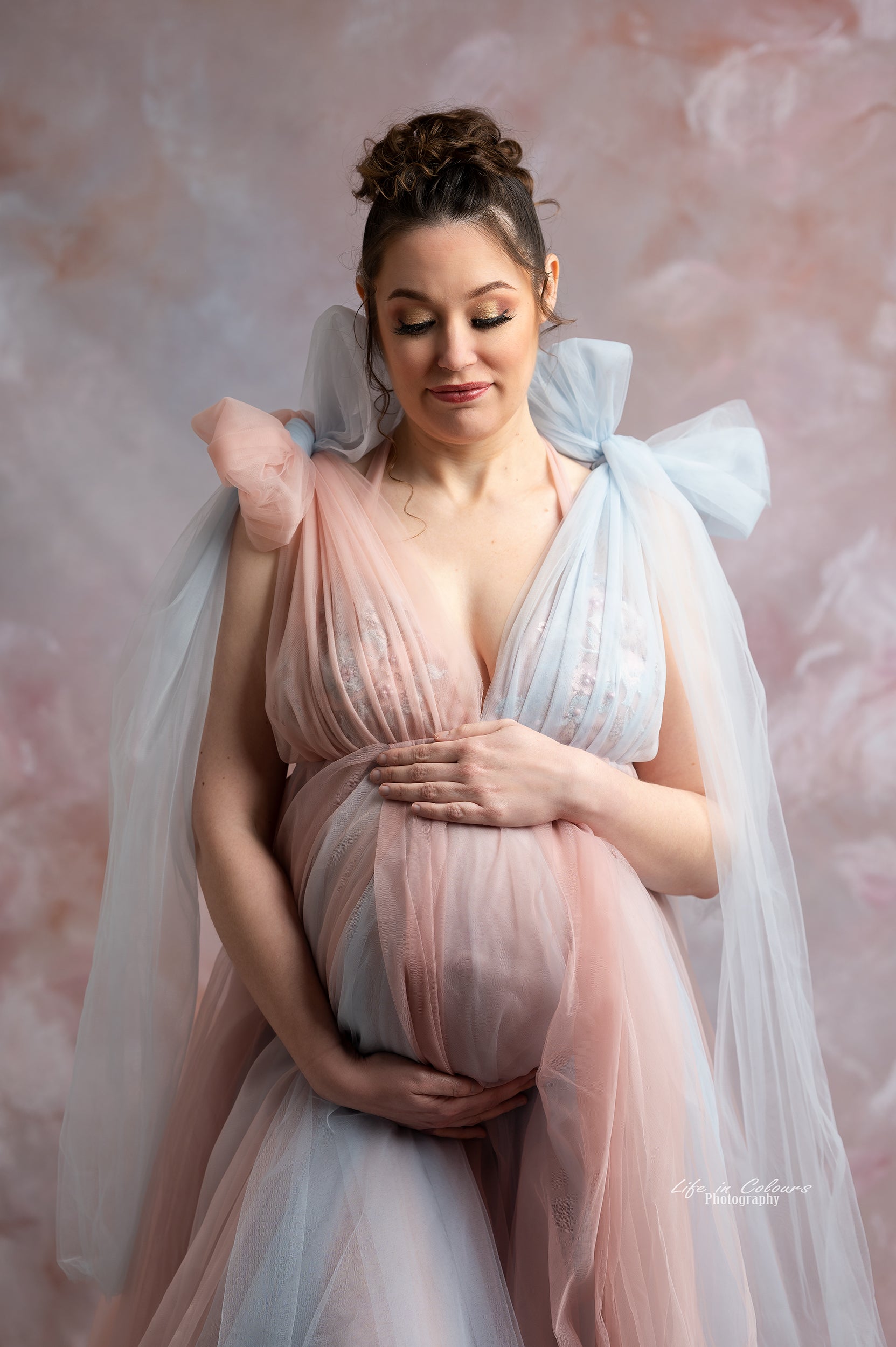 FOR HIRE RENT tulle Blue and Pink Maternity Photoshoot baby